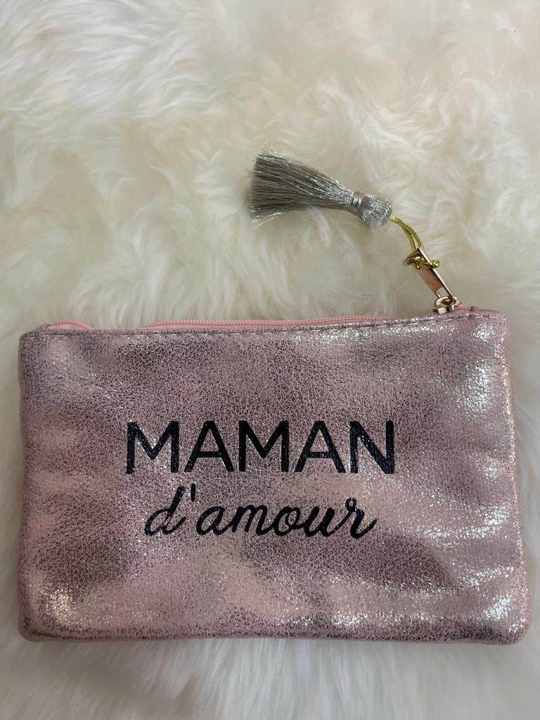 Trousse Pochette tendance message