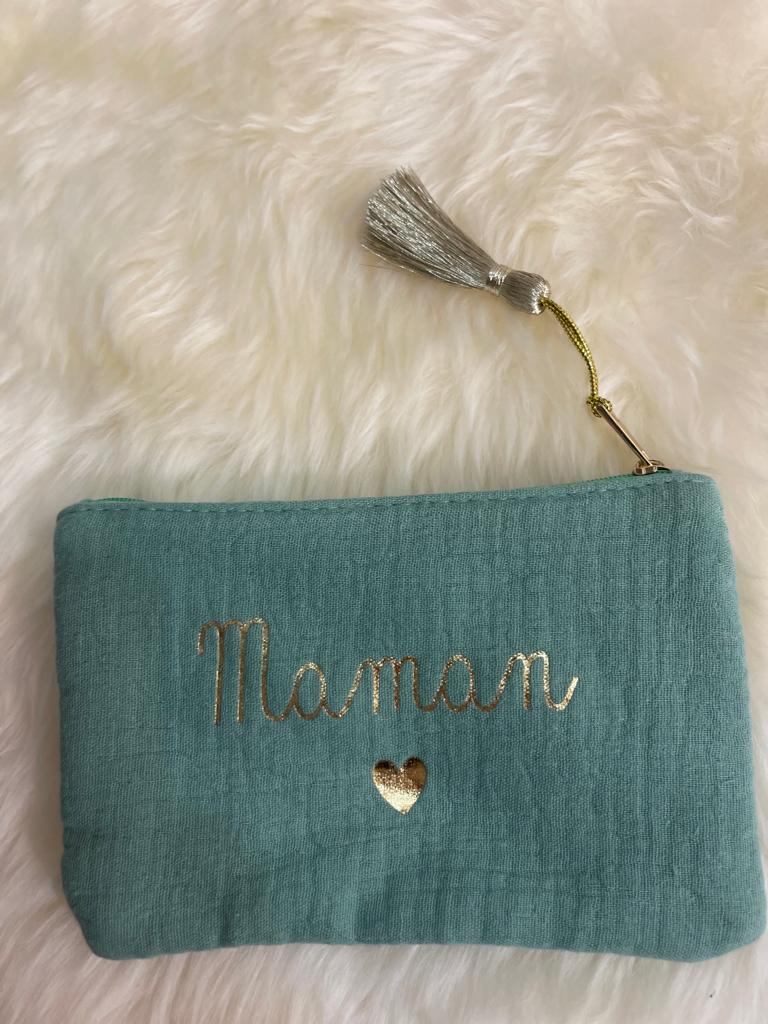 Trousse Pochette tendance message